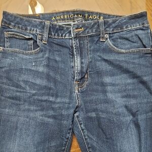 American Eagle Outfitters Blue Flex Straight Jeans Classic Style